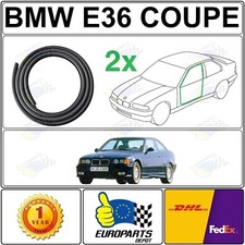 1993-1999 BMW E36 Coupe Door Seal 2-Piece Weatherstrip Set L&R picture