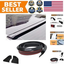 Sleek and Durable Black Car Rear Spoiler - Enhances Stability & Performance picture