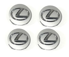 4PCS 62MM Wheel Center Hub Caps for LEXUS Silver & Chrome Badge Logo 42603-30590 picture