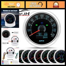 Digital GPS Speedometer 0-160MPH 0-200KMH Speed Meter w/ GPS Antenna, 7 Color Ba picture