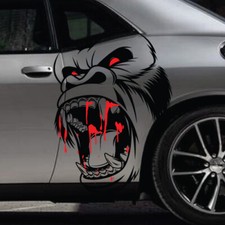 2x Gorilla King Kong Side Hood Decal Car Truck Vehicle Graphic Tailgate Pickup picture