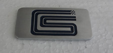 NOS Carroll Shelby Racing CS Track Logo Billet Emblem Cobra Daytona Mustang Dash picture