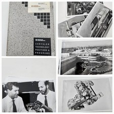 CHRYSLER COLLECTIBLE TECHNOLOGY POSITIONS PROGRAMS PRESS RELEASE KIT BINDER BOOK picture
