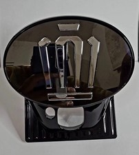 Crown Black Silver emblem/overlay w/ OEM Base 76811-30340 picture