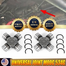 For Universal Matte Black Steel U-Joint Cross Bearing Replacement Set 2Pcs 534G picture