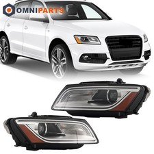 Pair Xenon Headlights Chrome Projector Fit 2013-2017 Audi Q5 SQ5 Left+Right picture
