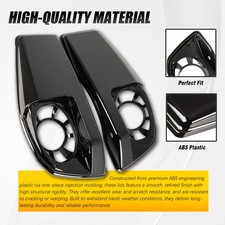 Pair 6x9 Vivid Black Speaker Saddlebag Lids for Harley CVO Touring 23-25 picture