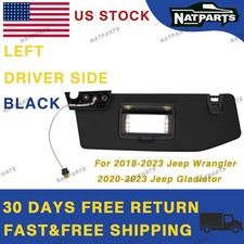 18-23 Jeep Wrangler 20-23 Jeep Gladiator Left Sun Visor W/ Light 6BR80TX7AQ picture