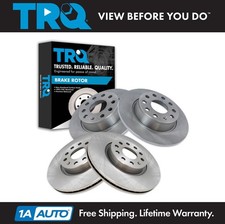 TRQ Front & Rear Brake Rotors Set For 10-20 Audi 09-23 Volkswagen picture