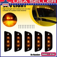1-10x Smoked Amber LED Roof Cab Marker Light For 2015 2016 2017-20 Kenworth T680 picture