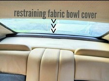 Mercedes A124 W124 Cabriolet convertible soft top restraining bow cover OEM look picture