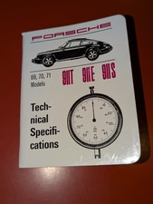 1969 - 1971 Porsche 911 T E S  Technical Specification Book 911T 911E 911S picture