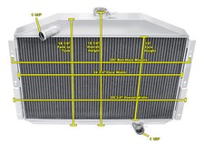 ER Champion 3 Row Radiator for 1953 - 1955 Studebaker Champion L6 Engine #CC5355 picture