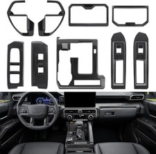 Glossy carbon fiber Interior Trim Kit Fit for Toyota Tacoma 2024-2026 | 9PCS picture