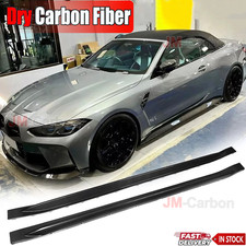 DRY Carbon Side Skirt Extension Lip Spoiler For BMW 4 Series G82 G83 M4 2021-25 picture