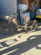 Vintage Moped Motorized Bike Classic 1955  German Army REX Motoren Very Rare picture
