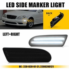 Side Marker LED Light Lamps White For 2001-2006 Mercedes-Benz S55 AMG W220 EXR picture