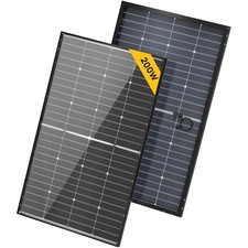 1PC BougeRV 12V N-Type 16BB 200W Bifacial Solar Panel for RV Camping Boat Marine picture