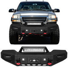 Front Bumper For 2003‑2006 GMC Sierra 1500 2500HD 3500 w/LED Lights Winch Plate picture