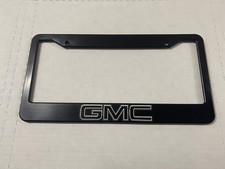 For GMC Black Plastic License Plate Frame Truck Car SUV NEW US picture
