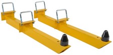 JEGS Universal Leaf Spring Traction Bars Yellow Powder Coat Finish picture