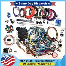 Universal 22 Circuit Wiring Harness Street Hot Rat Rod Custom Wire Kit XL WIRES picture