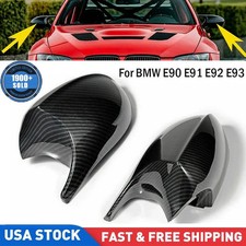 Carbon Fiber M3 Style Mirror Cover Cap For 05-08 BMW E90 E91 325i 328i 335i Pre picture