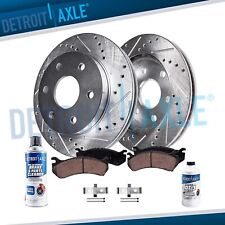 355mm Front Drilled Brake Rotors + Ceramic Pads for 2006-2010 Cadillac STS-V picture