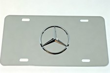 3D Raised for Mercedes-Benz Mirror emblem stainless steel license plate picture