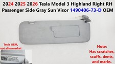 2024-2026 Tesla Model 3 Highland Sun Visor Right Passenger Side 1490406-73-D picture
