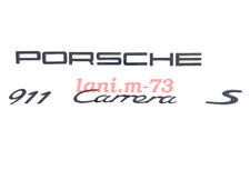 Genuine Porsche 911 Carrera S 991 Emblem Set Gloss Black picture