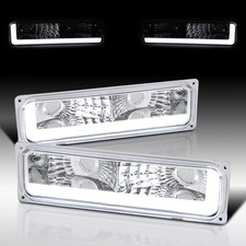 Fit 1988-98 C/K Silverado Sierra 95-99 Yukon Tahoe LED Tube Bumper Signal Lights picture