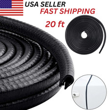 20ft U-Shape Car Door Edge Guard Molding Trim Rubber Edge Strip Seal Protector picture