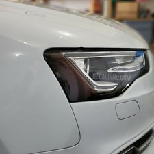 Fits 2013 - 2017 Audi S5 A5 Headlight Reflector Dark Tint Overlay - Smoke Front picture