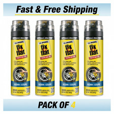 Fix-A-Flat S60420 Aerosol Emergency Flat Tire Repair and Inflator All Cars 4pack picture