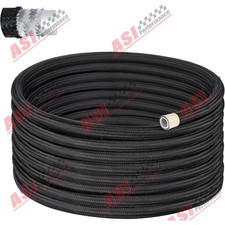 20FT 6AN  PTFE Fuel Hose Line E85 Nylon Braided High Quality ASI NEW picture
