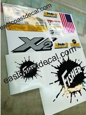 Fisher Minute Mount 2 Snow Plow Decals 9pc Kit for XV2 Series MM2 SD LD RD HD HT picture