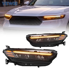Left+Right Pair For 2023 2024 2025 Honda Accord Full LED Headlight Front Lamp 2P picture
