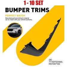 1-10PCS Black Front Right Upper Bumper Protector Trim For 2019-2022 Honda Pilot picture