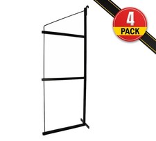4 Pack 3 Tier Shipping Container Shelving Bracket w/ 18