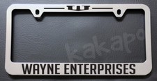 Wayne Enterprises Batman Dark Knight Fans Chrome License Plate Frame picture