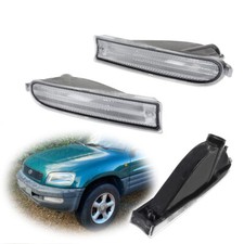 2PCS Front Clear Parking Signal Lights Housings For 1996-1997 Toyota Rav4 Rav 4 picture