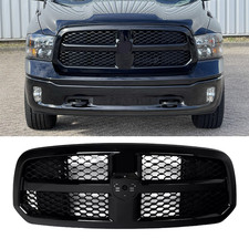 Gloss Black Honeycomb Front Grille For Dodge Ram 1500 2013-2018 picture