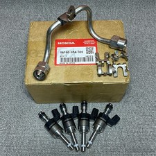 NEW Honda OEM Fuel Injector Kit 1.5L Turbo Injector Set & Fuel Pipe 061605PA305 picture