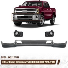 Front Lower Bumper Valance For 2015-2019 Chevy Silverado 2500 3500 w/Fog Light picture