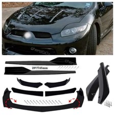 For Mitsubishi Eclipse GT Front Rear Bumper Lip Spoiler Splitter  Kit Side Skirt picture