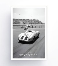 Stirling Moss Porsche RS 550 Spyder Print on Aluminum 36 