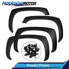 Fits 99-07 Silverado / 99-06 Sierra Black Fender Flares Protector Factory Style picture