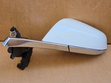 12-20 TESLA MODEL S DRIVER SIDE LH POWER FOLDING PREMIUM DOOR MIRROR WHITE PBCW picture