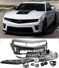 ZL1 Style Front Bumper For 10-13 Camaro with Upper Lower Grille & Fog Lights picture